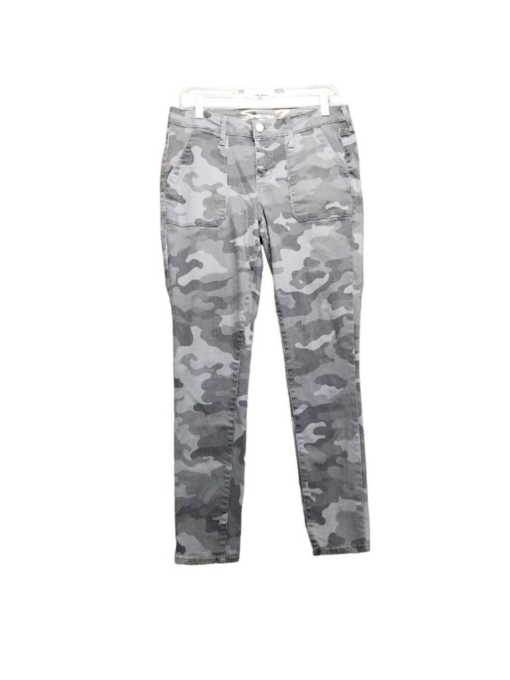 Seven7 Jeans Womens 4 Concrete Gray Camo Utility Ankle Skinny Stretch Denim